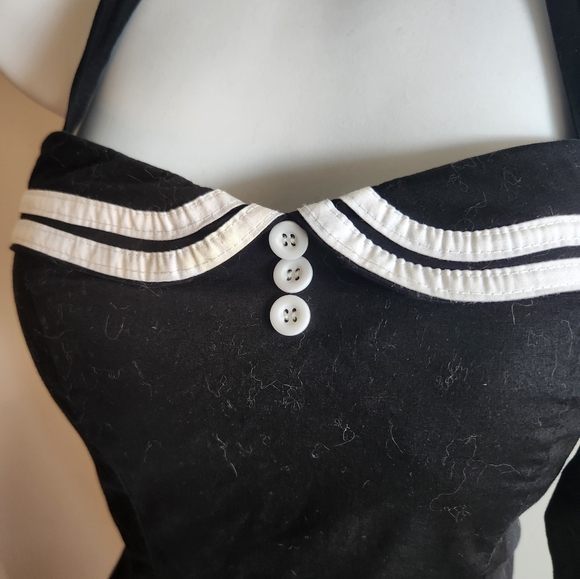 Maggie Tang 1950s Halter Vintage Rockabilly Dress Medium - Picture 3 of 7